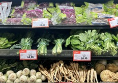 U.S. black kale, kohlrabi, parsley root and collard greens plus Canadian parsnips.