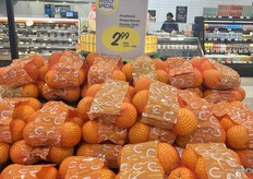 Bags of Egyptian oranges are on special.