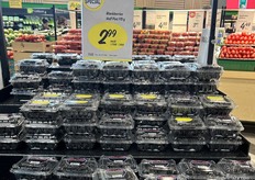 Blackberries on special greet customers as they walk in the door.