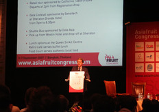 Chris White was hosting the Asiafruit Congress.