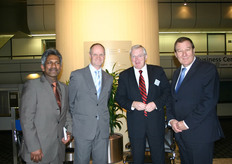 Dutch delegation at the official opening of Fruit Logistica: Chris Sharan, Ger van Burik, Wim Takken and Willem Baljeu