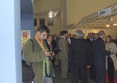 Lots of people visited the exhibition.