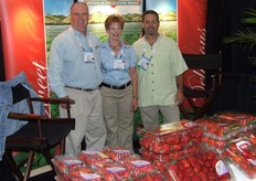 Beach Street Farms . . a premium quality berry growing company. Fritz Koontz (marketing director) Stephanie Hilton and Paul Foster.