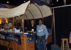 Lithouse Dressings, Dips & Sauces. Curtis Olson and Roxy Lowther in their very special booth
