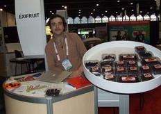 Exi Fruit .One of the Mexican exporters on the common Mexican booth.