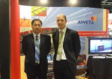 Henry Hoiting and Mike Tian Representing the Aweta company.