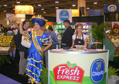 Miss Chiquita posing in the stand