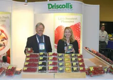 Dwight Basilius and Krystal Thomsen promoting the berries of Driscoll’s