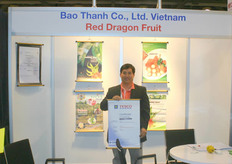 William Lam of Bao Thanh Co., Ltd. Showing his new TESCO certificate