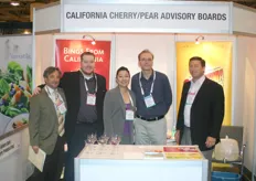 Ken, Sean, Lisa, Rainer and Chris in the booth of California Cherry/Pear Advisory Boards