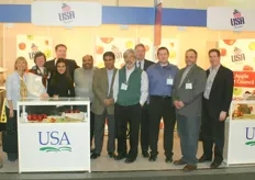 THe crew of U.S. Apple Export Council promoting their apples at the show.