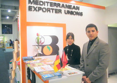 Mr. Erman Yerman, R&D Foreign Relations Department Specialist (Turkey) with a colleague