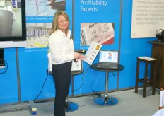 Mandy Hart of Marco is showing the MARCO TRAC-IT Line Control Module, which protects brands.