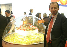 Jean-Christophe Julliard of Dole is showing the soft fruit.