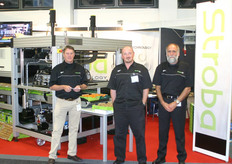 Chris, Paul and Peter of Stroba promoting their packaging technology.