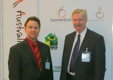 Wayne Prowse and Maxwell Summers at their Australian Pavillion.