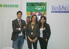 Marco Garavini of Graziani, Valentina Piraccini (who promotes Macfrut 5-7 October 2011) and Catia Bagnara of TraMaCo