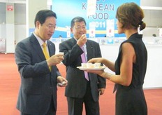 .. tasting the new corn tea from Korea