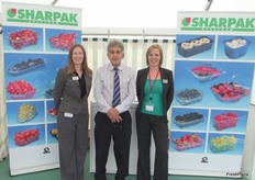Kate Fisher, David Riley and Danielle Puxtell present Sharpak's new range - Ravipack.