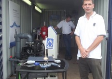 Nick Field is on hand at the Priva stand.