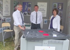 Family business, UK CA were here to present the CA-controlled storage bins: Ken, Jon and Wendy Hatch.