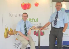 On hand at the Bayer CropScience stand were Stephen Humphreys and Peter Newman.