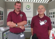 Alec Roberts and Alan Lockwood at Plant Solutions.
