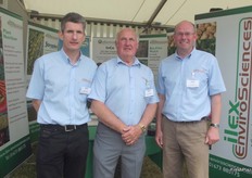 Andy Varney, Murray Smedley and Brian Aconley at the Ilex stand.