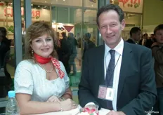 Kees Oskam, on the right, as a visitor of the World Food Moscow