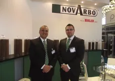 Kaj Heikkla and his colleague at the NovArbo stand.