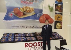 Tim Hammond, International Development Director shows the range of products from Albert Bartlett.