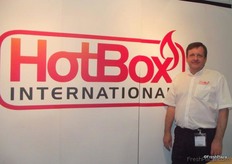 Noel O'Leary on the Hot Box stand.