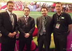 The busy team at Halls took a moment to pose for the photo: Paul Whitnall, Francois Bellivier Paul Devlin and Michael Martin.