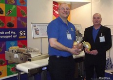Nick Kemp and Mick Ward were at Fruit Logistica for the first time with the bag sealing machine from Select Bag Sealers, which received a lot of interest.