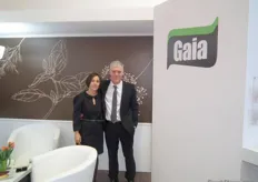 Iris Zarfin and Berto Levy from Gaia, specialised in herbs, celebrate the first anniversary of the company on 8 February 2012.