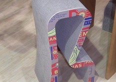 Dole has bar stools of carton in their booth