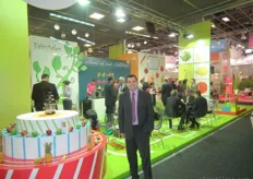 Daniel Soares from Interfel with a redesigned booth, which is more focussed on children.
