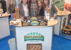 Bethany and Steven Ceccarelli from Farm Fresh Produce and two of Steven's cousins on the right.