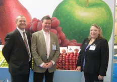 Iain Forbes, Russell Comport and Kris Marceca from US Apple Export Council