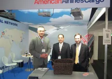 Carlo de Haas, Hector Bolivar and Tito Zaninovich from American Airlines