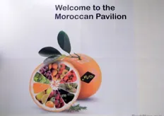 Welcoming ad of Moroccan Pavilion