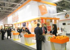 the front view Cypriot´s Pavilion with a total of 29 exhibitors