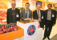 Ibrahim Kahramanoglu, managing director of Alnar (second from the left)with other exhibitors from Cyprus and Turkey