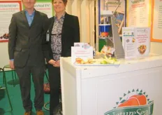 Hugh Douglas (Product Development) with Karen Murphy of Agricoat NatureSeal