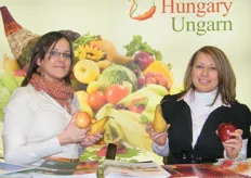 Agrarmarketing Centrum Hungary (AMC) project managers: Katalin Szabados and Edina Varga