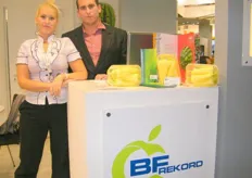 Ms. Noemi and mr. Nandor Flak of BF Rekord Hungary