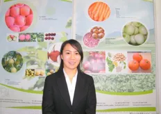 Perita Li, sales manager of Pizhou Goldenland Produce- China