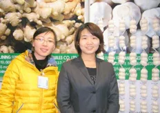 Feebi Huang and Sunny of Jining Fuyuan Fruits and Vegetables, China