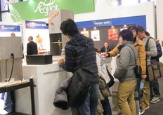 "waiting patiently to have their "potato snacks" at the Egyptian Pavilion"