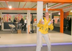 entertaining visitors at the Turkish Pavilion